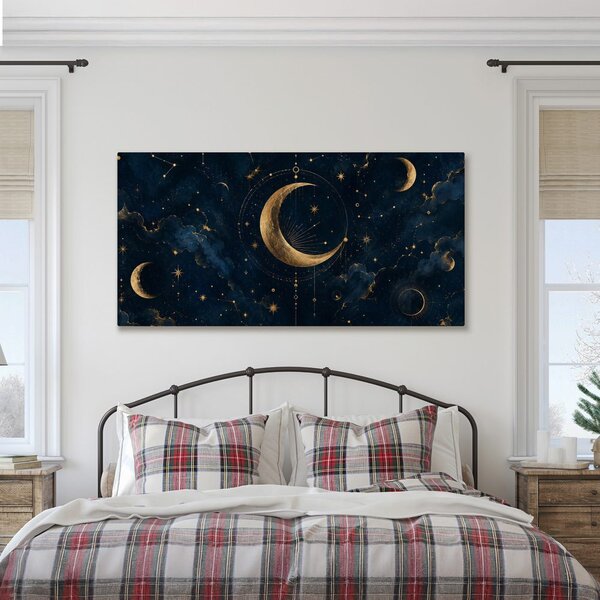 Quadro su tela – Bagliore lunare tra le stelle