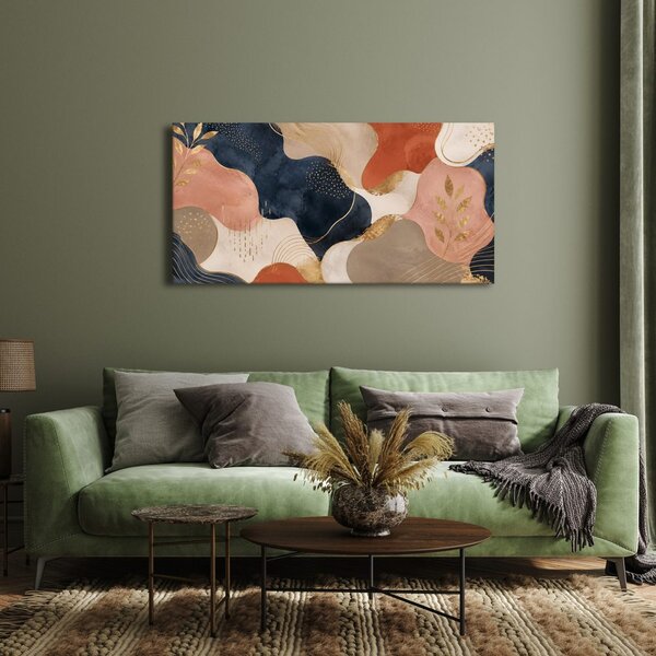 Quadro su tela – Forme moderne in oro