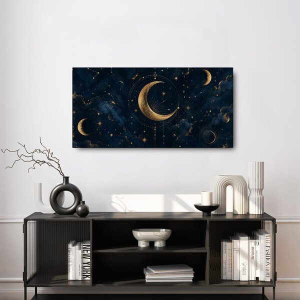 Quadro su tela – Bagliore lunare tra le stelle