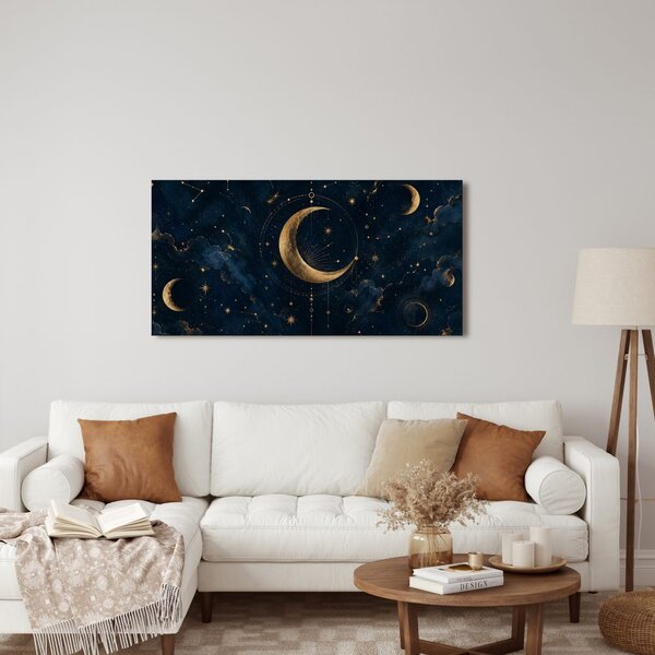 Quadro su tela – Bagliore lunare tra le stelle