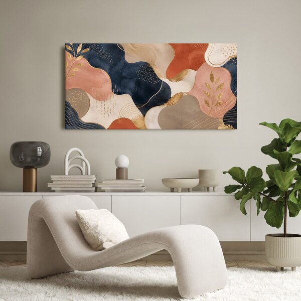 Quadro su tela – Forme moderne in oro