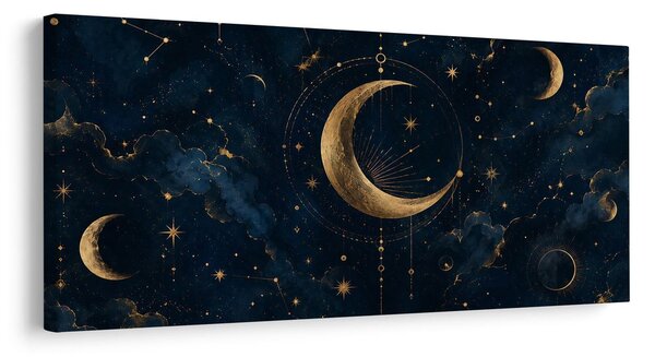 Quadro su tela – Bagliore lunare tra le stelle