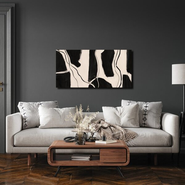 Quadro su tela – Forme minimaliste in bianco e nero