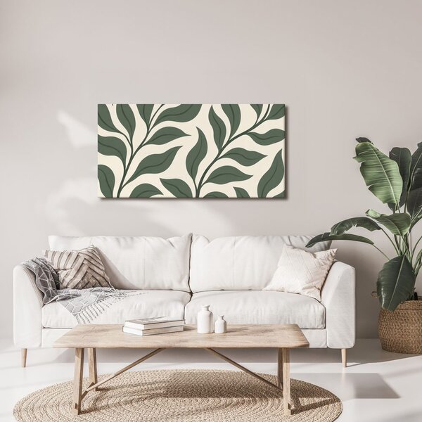 Quadro su tela – Motivo botanico decorativo di foglie