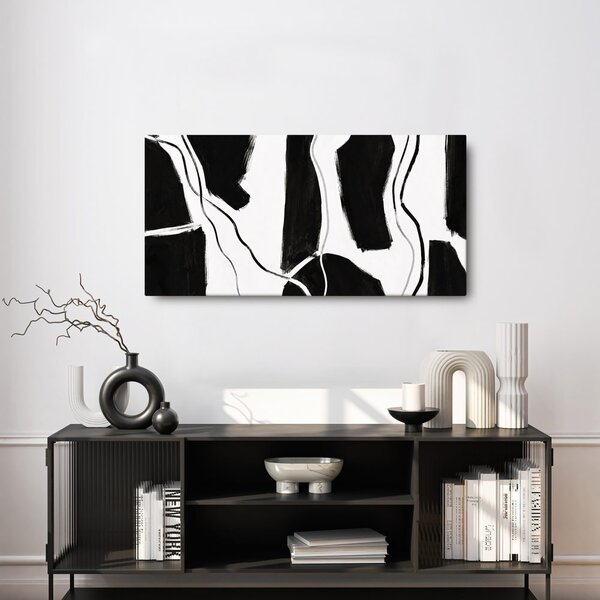 Quadro su tela – Forme nere minimaliste
