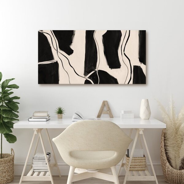 Quadro su tela – Forme minimaliste in bianco e nero