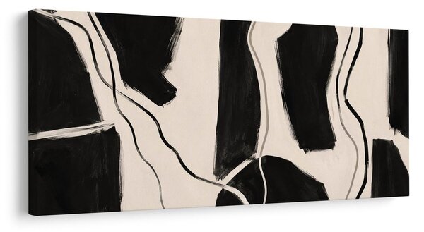 Quadro su tela – Forme minimaliste in bianco e nero