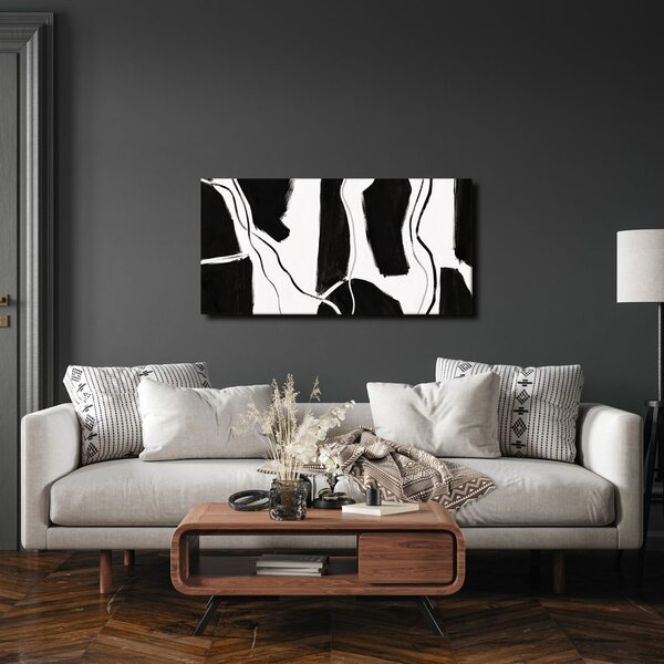 Quadro su tela – Forme nere minimaliste