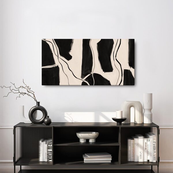 Quadro su tela – Forme minimaliste in bianco e nero