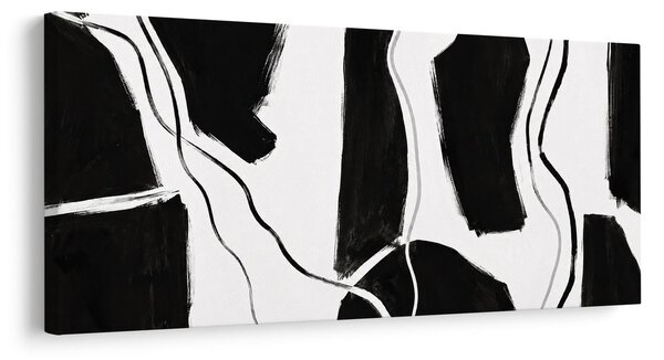 Quadro su tela – Forme nere minimaliste