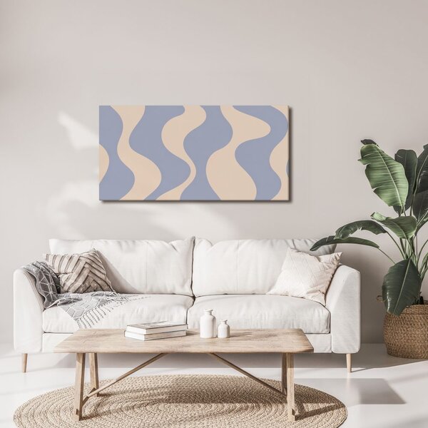 Quadro su tela – Onde pastello in stile moderno