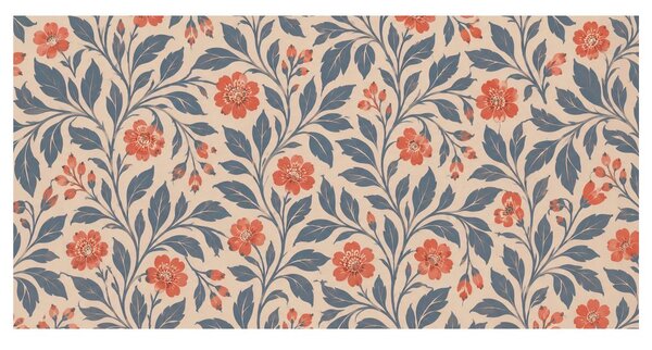 Quadro su tela – Ornamento floreale vintage