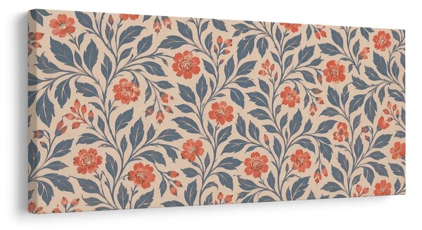 Quadro su tela – Ornamento floreale vintage