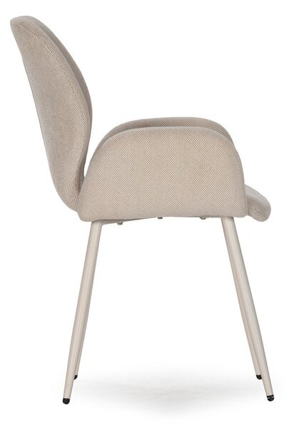 Set di sedie da pranzo beige in imbottito 2 pz Ansu – Marckeric