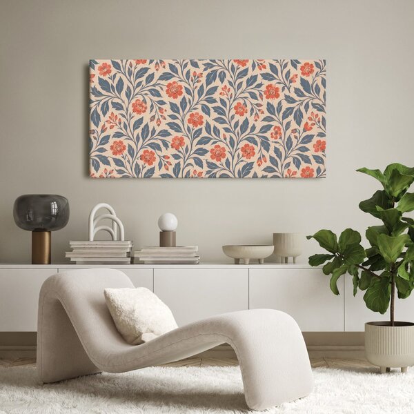 Quadro su tela – Ornamento floreale vintage