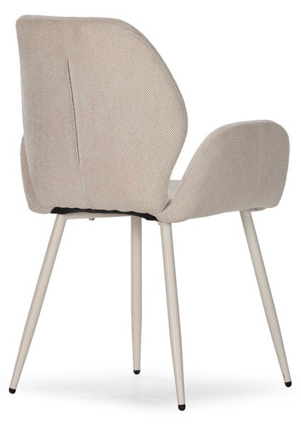 Set di sedie da pranzo beige in imbottito 2 pz Ansu – Marckeric