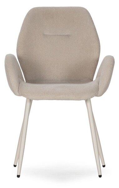 Set di sedie da pranzo beige in imbottito 2 pz Ansu – Marckeric