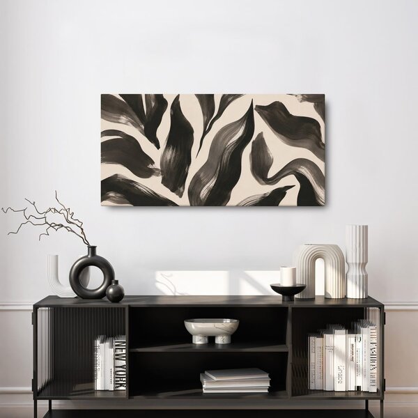 Quadro su tela – Curve fluide monocromatiche