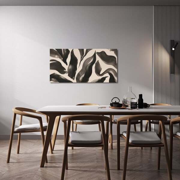 Quadro su tela – Curve fluide monocromatiche