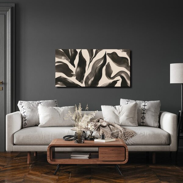 Quadro su tela – Curve fluide monocromatiche