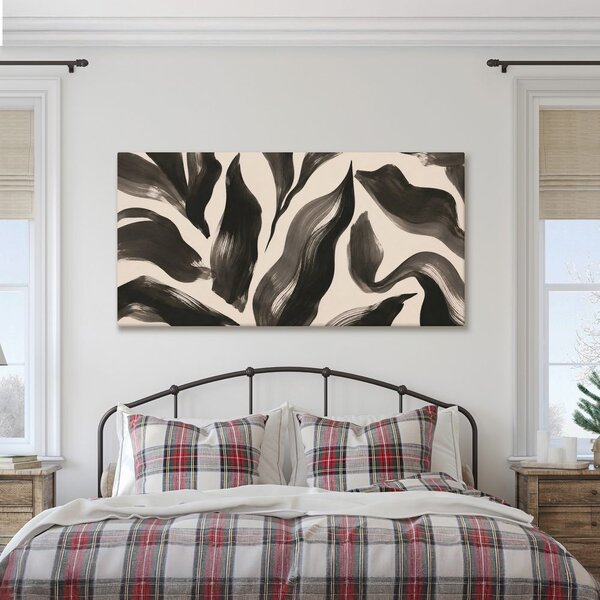 Quadro su tela – Curve fluide monocromatiche