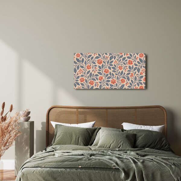 Quadro su tela – Ornamento floreale vintage