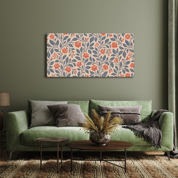 Quadro su tela – Ornamento floreale vintage