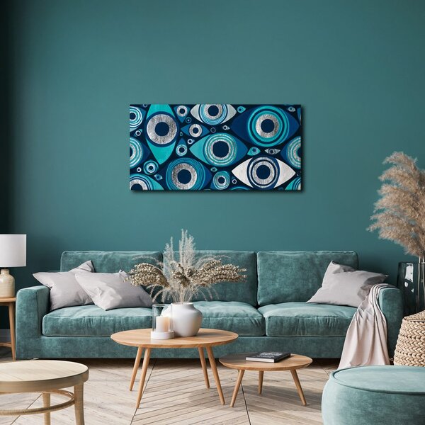 Quadro su tela – Cerchi ipnotici e occhi