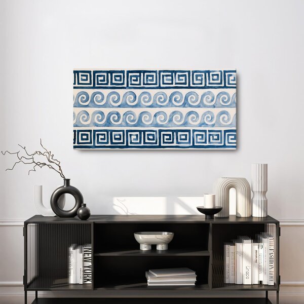 Quadro su tela – Spirali marinare in blu
