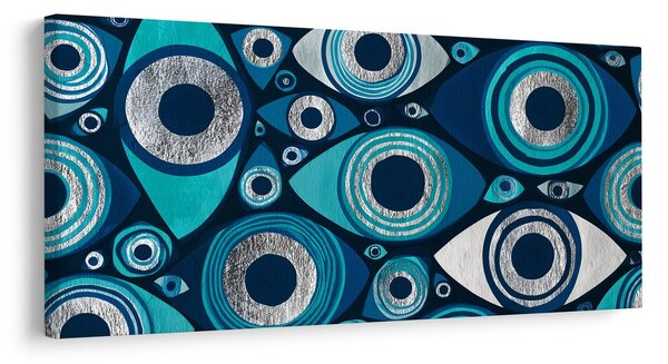Quadro su tela – Cerchi ipnotici e occhi
