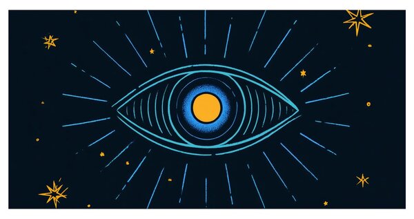 Quadro su tela – Occhio cosmico luminoso