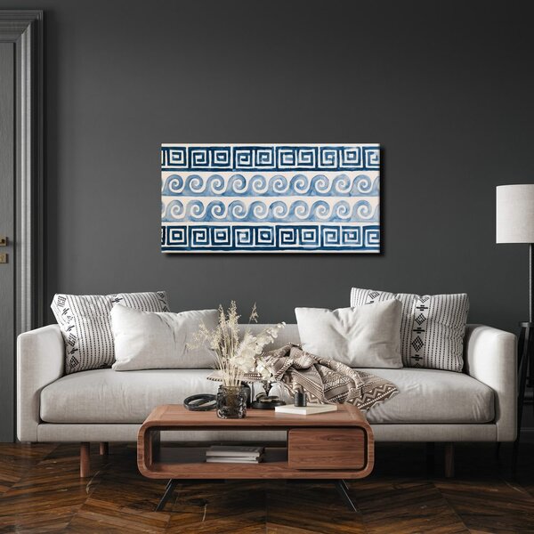 Quadro su tela – Spirali marinare in blu
