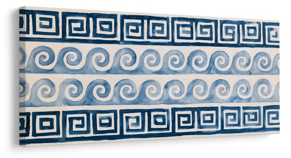 Quadro su tela – Spirali marinare in blu