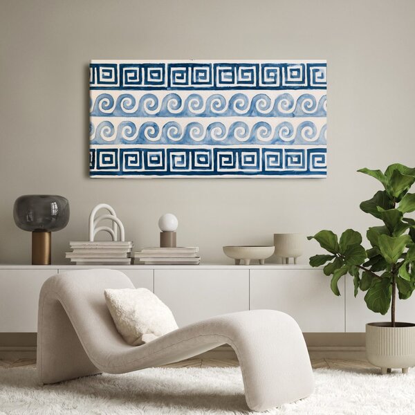 Quadro su tela – Spirali marinare in blu