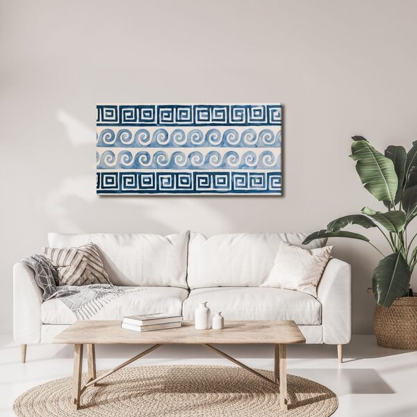 Quadro su tela – Spirali marinare in blu