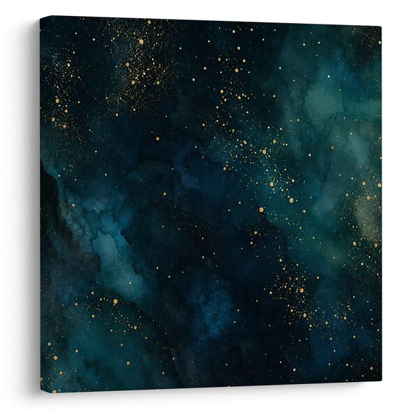 Quadro su tela – Astratto cosmico con bagliori