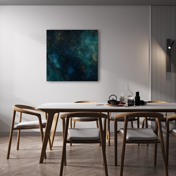 Quadro su tela – Astratto cosmico con bagliori