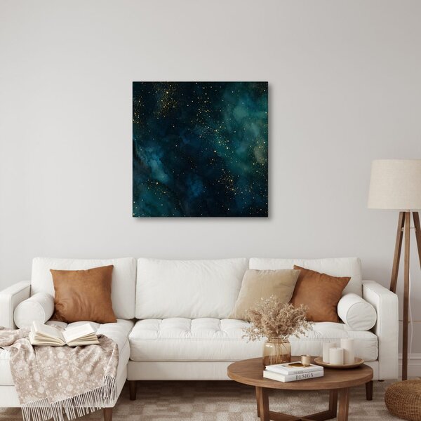 Quadro su tela – Astratto cosmico con bagliori