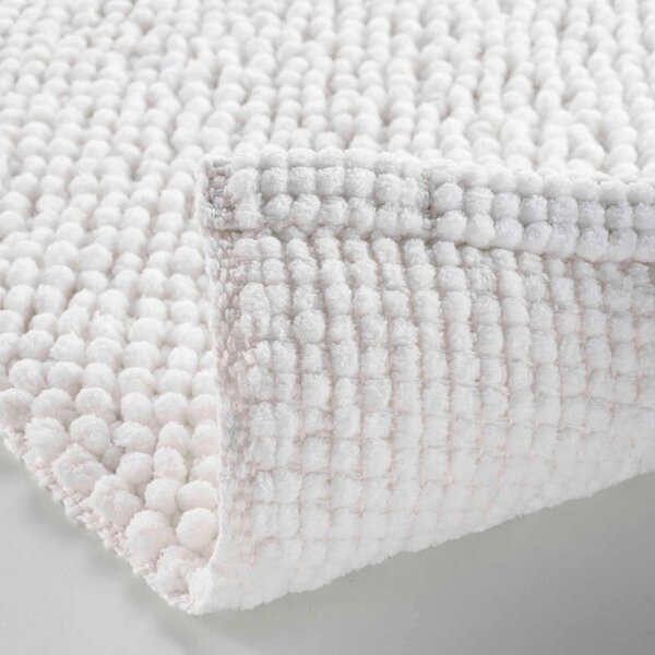 Tappetino per il bagno bianco 50x80 cm Yanis – douceur d'intérieur