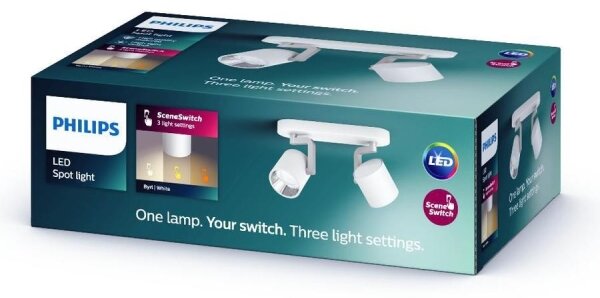 Philips 50672/31/P0 - Luce Spot a LED dimmerabile BYRL 2xLED/4.5W/230V