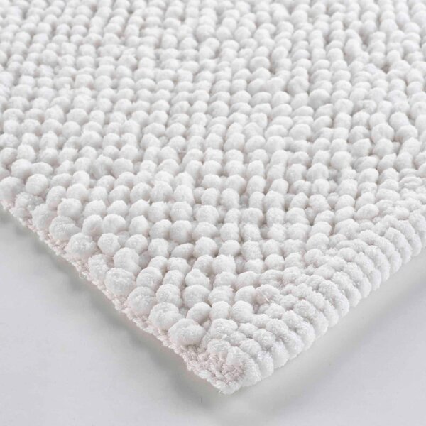 Tappetino per il bagno bianco 50x80 cm Yanis – douceur d'intérieur
