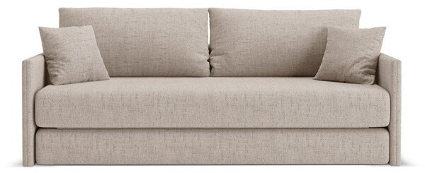 Divano marrone chiaro allungabile con rivestimento in ciniglia 209 cm Shannon – Cosmopolitan Design