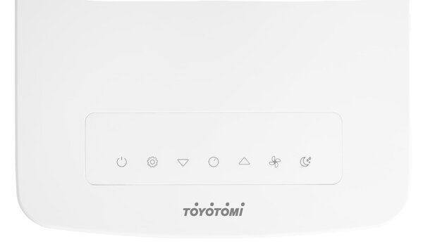 Toyotomi Condizionatore Portatile 9000 Btu/h Climatizzatore con Pompa di Calore Classe A Funzione Deumidificatore con Wi-Fi e Telecomando colore Bi