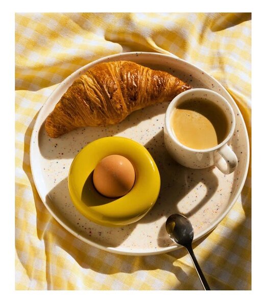 Tazzina beige in porcellana 170 ml Fika – ONA