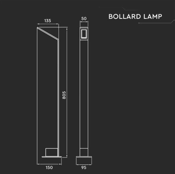 Lampada da esterno LED LED/6W/230V IP65 antracite