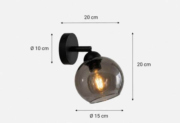 Faretto da parete UNO 1xE27/60W/230V nero