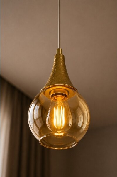 Lampadario a sospensione con filo LACRIMA WHITE 1xE27/60W/230V