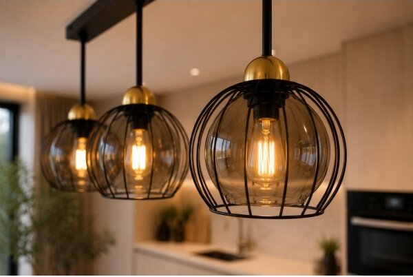 Lampadario a plafone SOLO BLACK 3xE27/60W/230V nero/oro