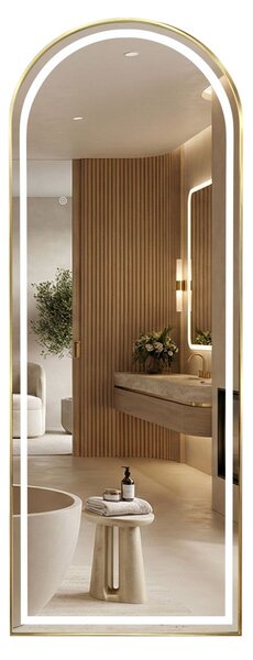Specchio LED Orbit Oro Spazzolato – 60×170 cm