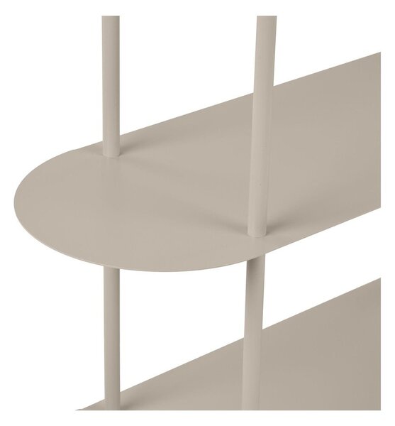 Scaffale beige in metallo 90x150x31 cm Rieti – House Nordic